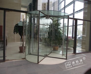 四翼水晶手动旋转门